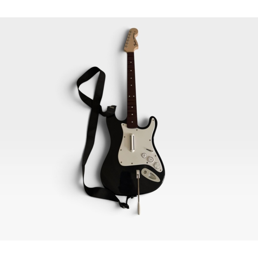 Harmonix Fender Stratocaster Rock Band Wireless Guitar Xbox 360 822152 Black